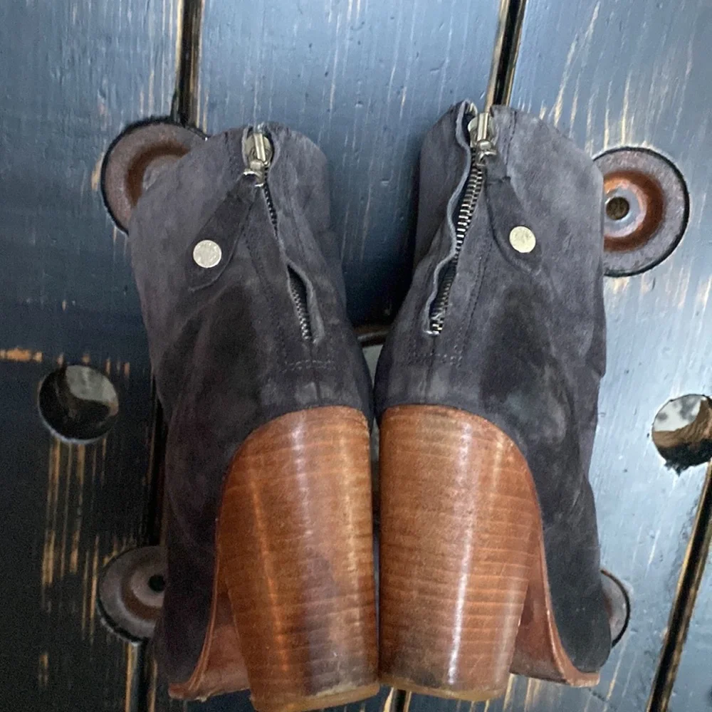 Rag & Bone Heeled Newburyport Suede Ankle Boots - Picture 7 of 13